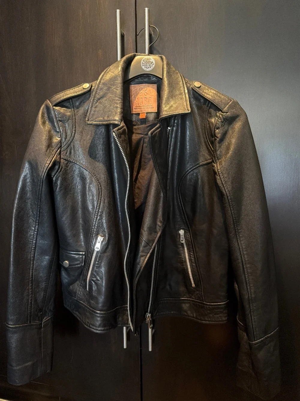 Hobo leather moto jacket - Picture 1 of 3